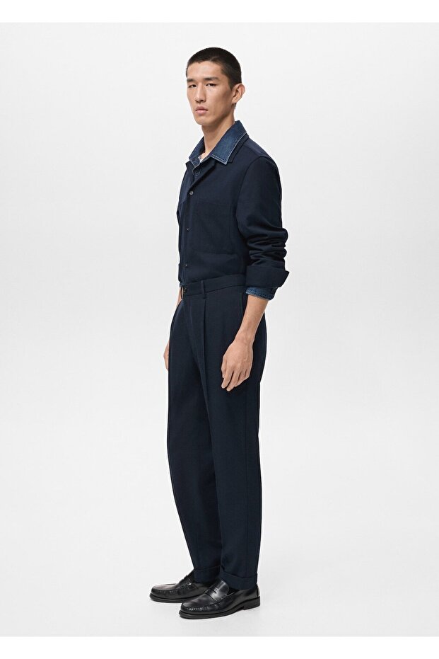 Regular kesim pensli pantolon - 6