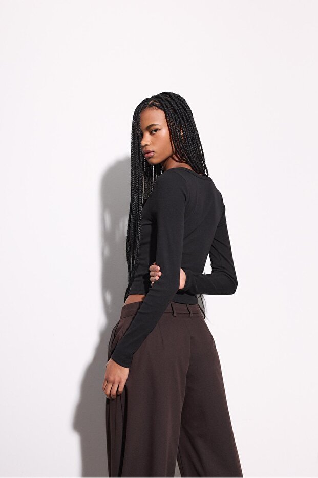 Düğmeli t-shirt - 5