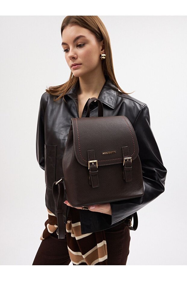 حقيبة ظهر سيرينا من الجلد الطبيعي - 3