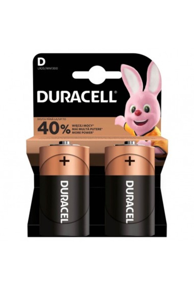 R20 Basic D/LR20 alkaline batteries 1.5V 2pcs - 1
