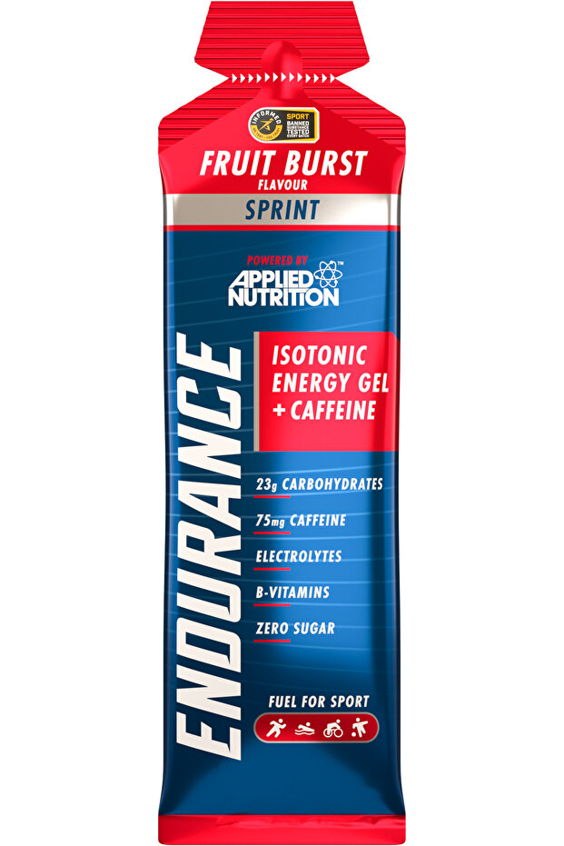 Endurance Isotonic Energy Gel, Fruit Burst, Pre workout Food Supplement, Box of 20 PCS