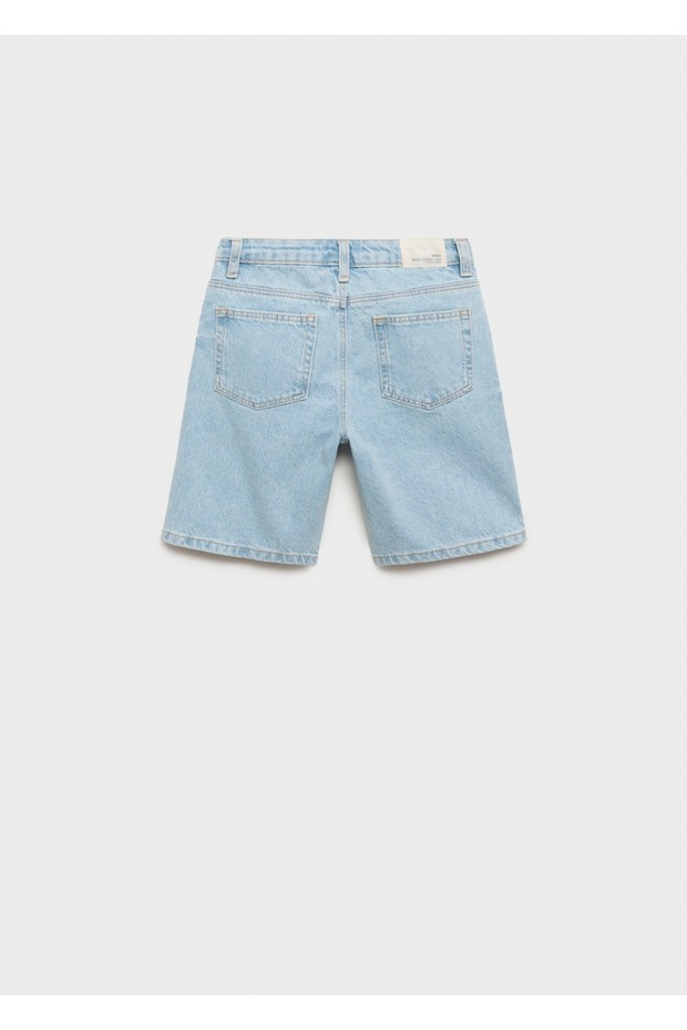 Denim bermuda şort - 2