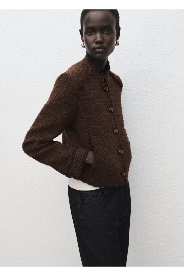 Dikişsiz tüvit ceket - 7