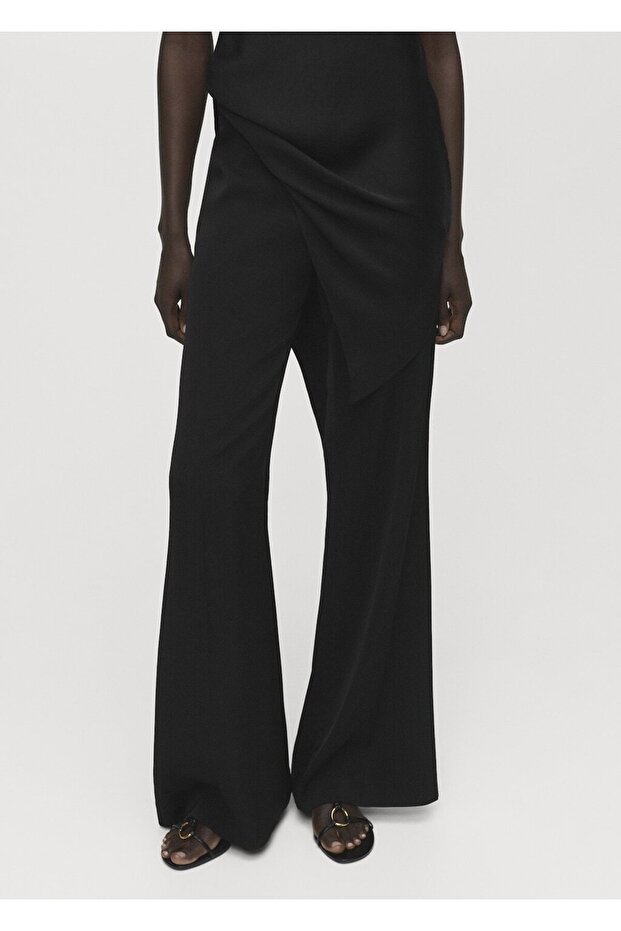 Uzun flare pantolon - 1