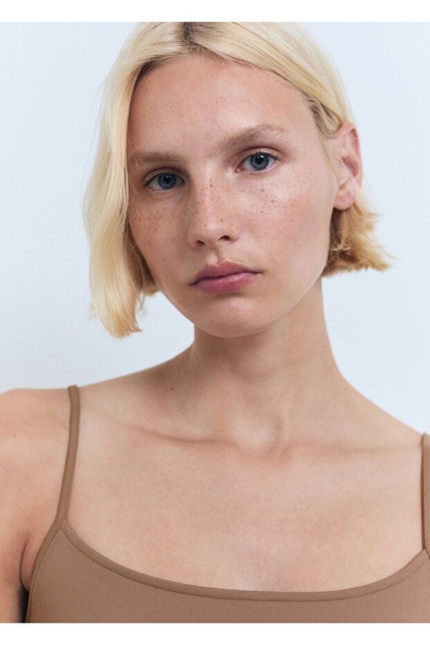 İnce askılı bluz - 6