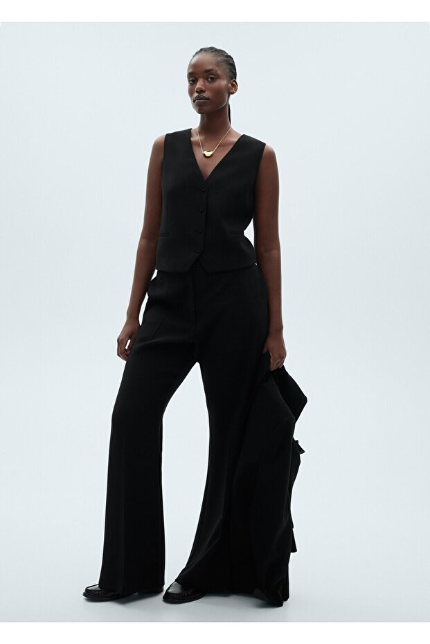 Düğmeli takım yelek - 7