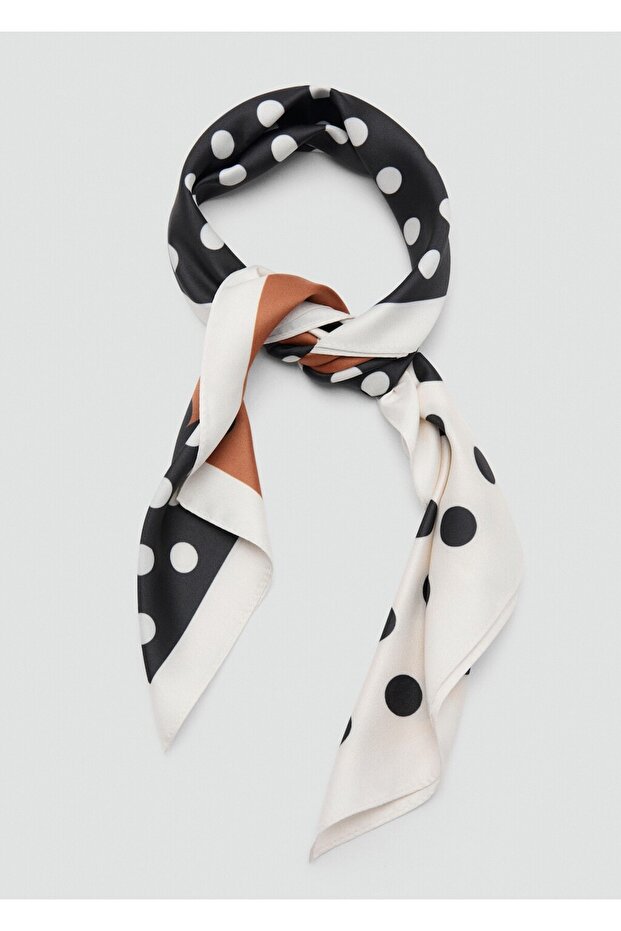 Saten puantiyeli fular - 3