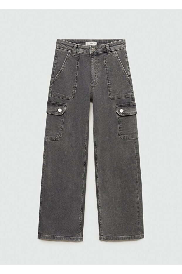 Cepli kargo jean pantolon - 3