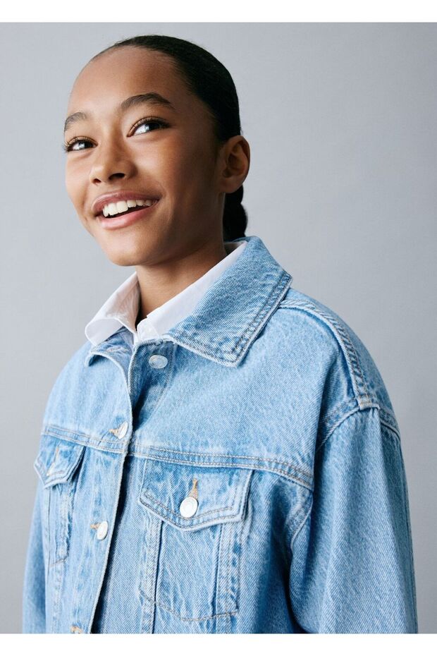 Klasik denim ceket - 6