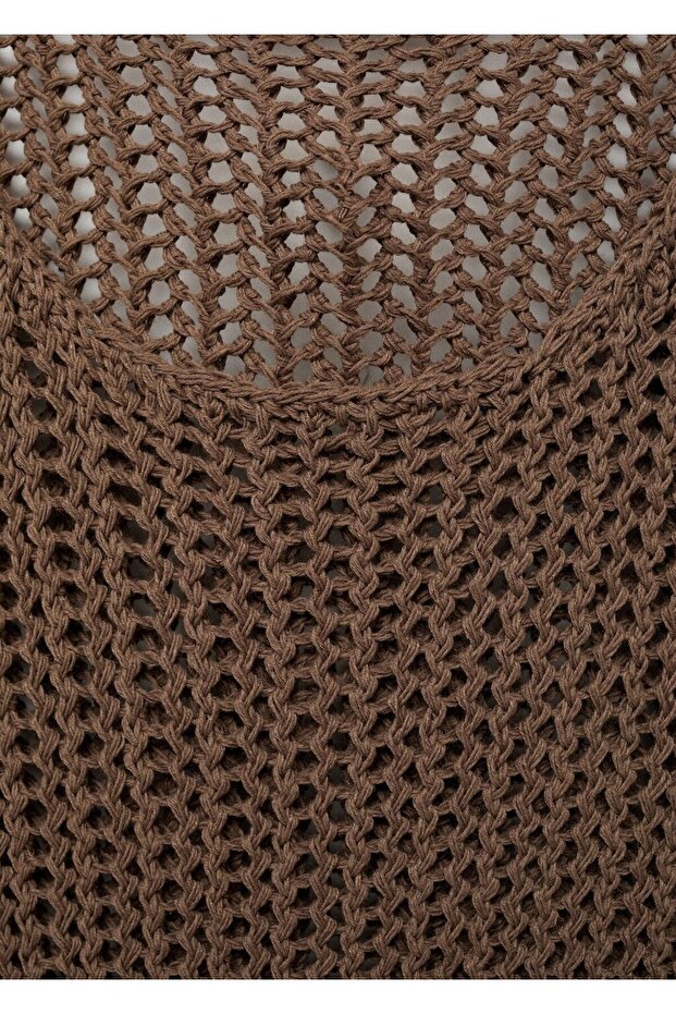 Tığ işlemeli uzun elbise - 7