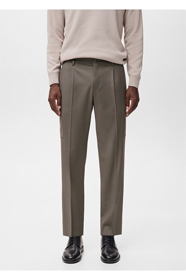 Dar kesim kargo pantolon - 1