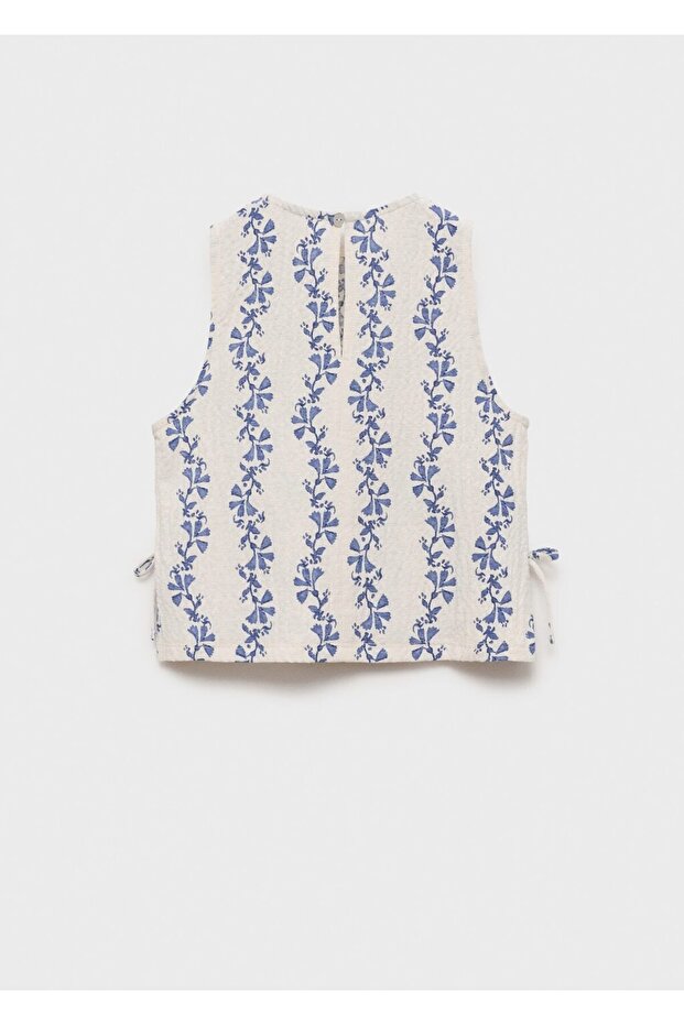 Bluse mit Schleifenmuster - 4