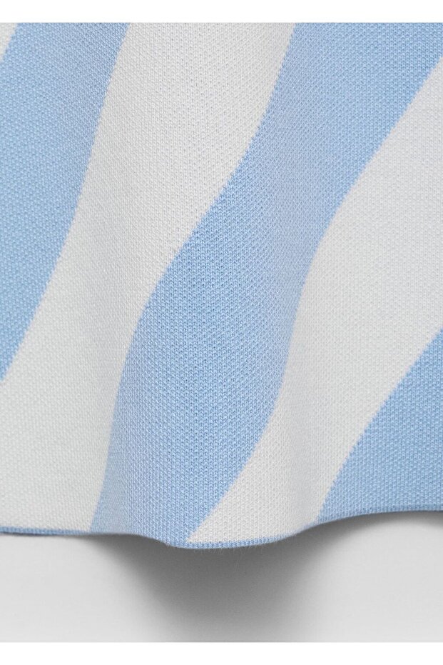 Askılı triko elbise - 5