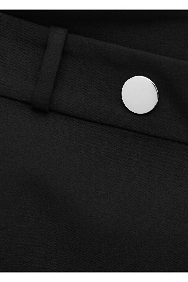 Kemerli düğmeli etek - 5