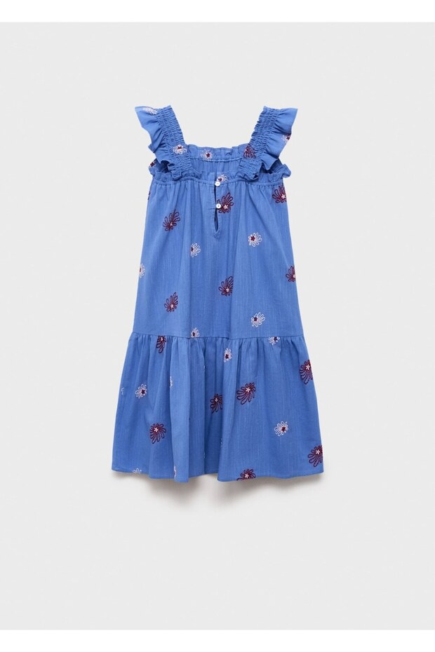 Çiçek işlemeli elbise - 2