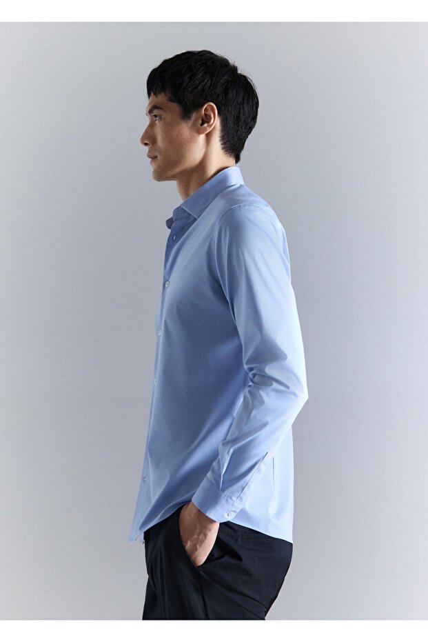 Comfort stretch non-iron gömlek - 7