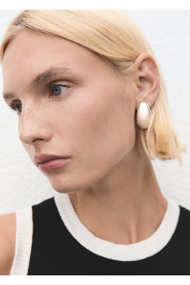 Kontrast şeritli triko bluz - 6