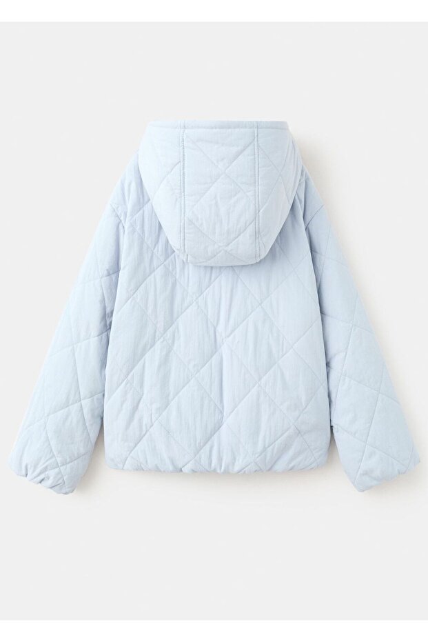 Kapüşonlu kapitone anorak - 4