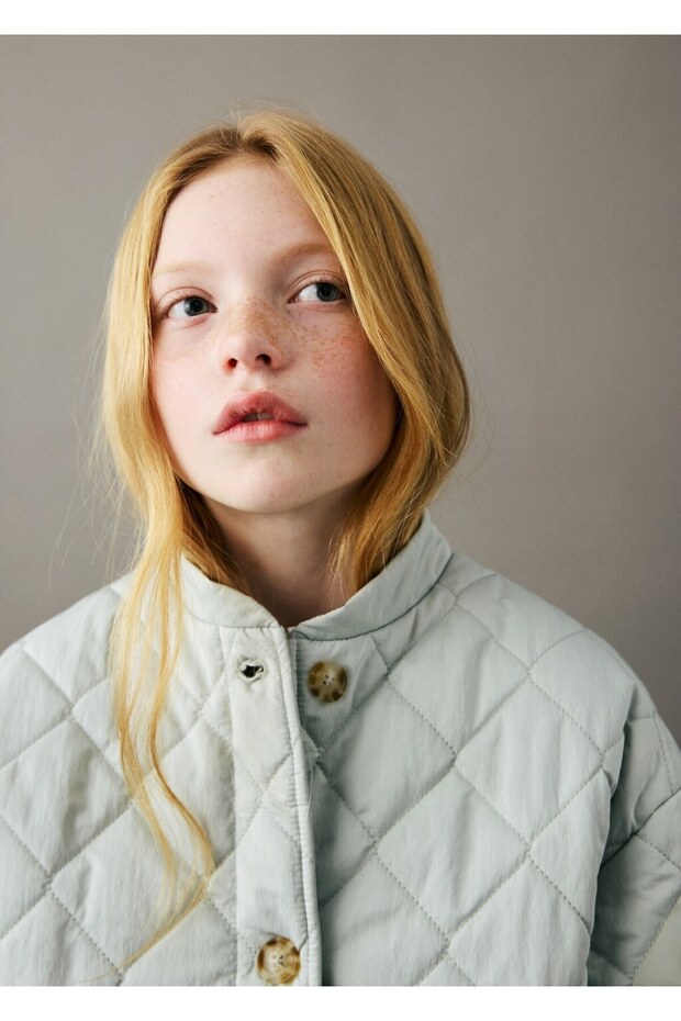 Düğmeli kapitone ceket - 1