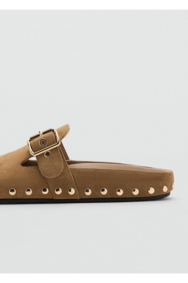 Zımbalı deri ayakkabı - 3