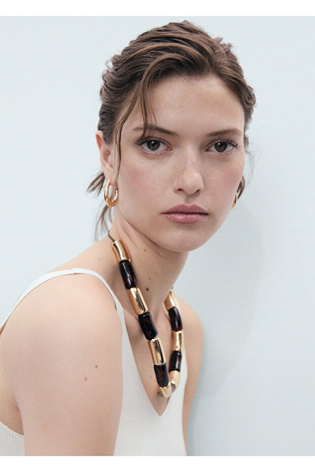 V yaka triko bluz - 5