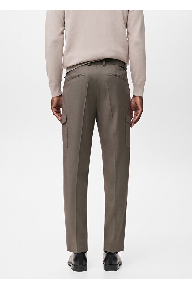 Dar kesim kargo pantolon - 4