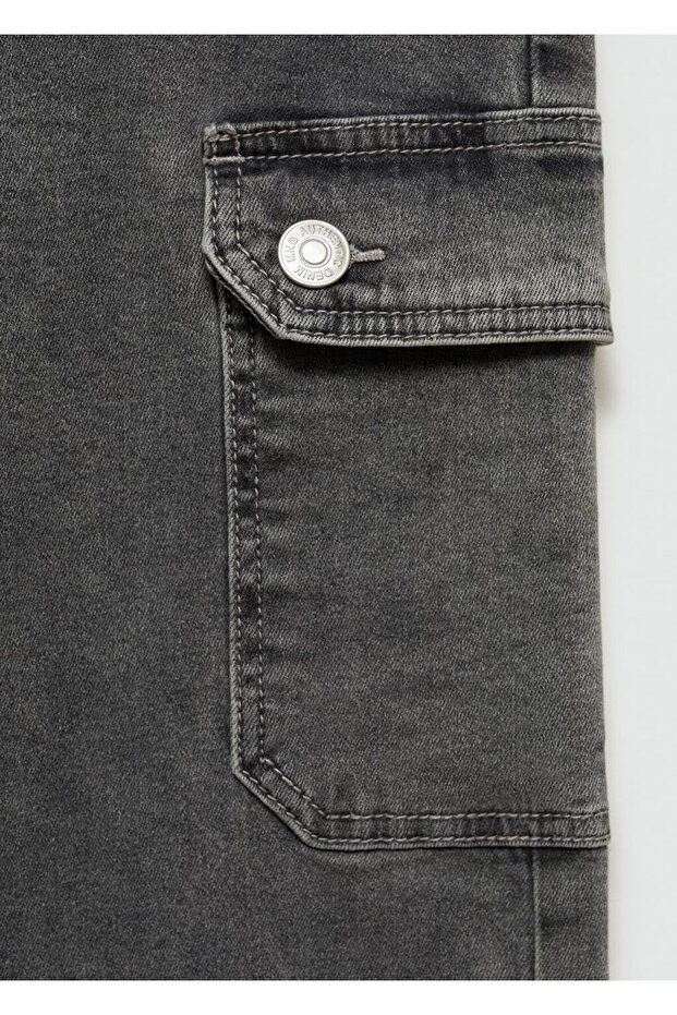 Cepli kargo jean pantolon - 5