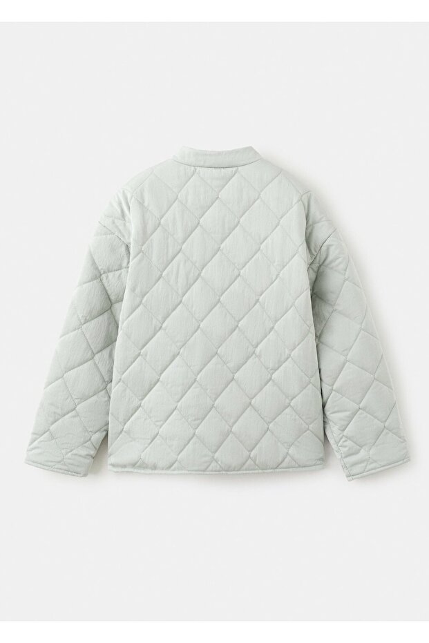 Düğmeli kapitone ceket - 4