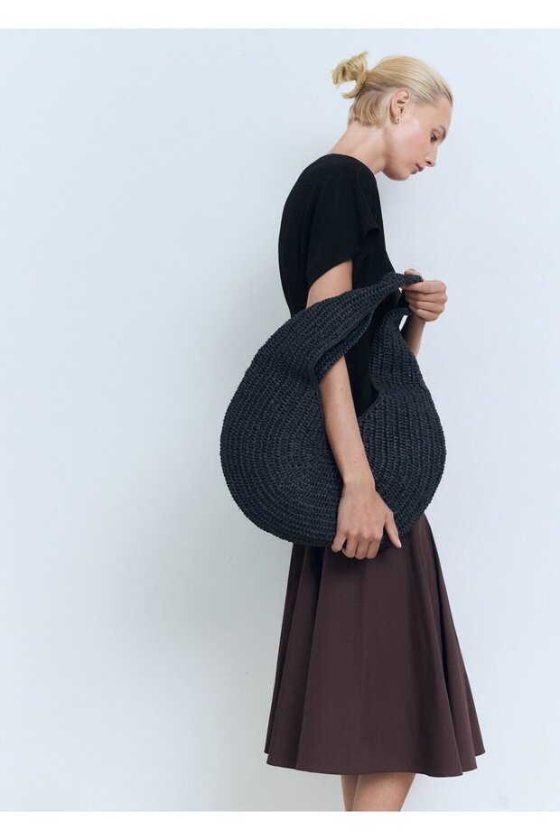 Kısa kollu peplum bluz - 7