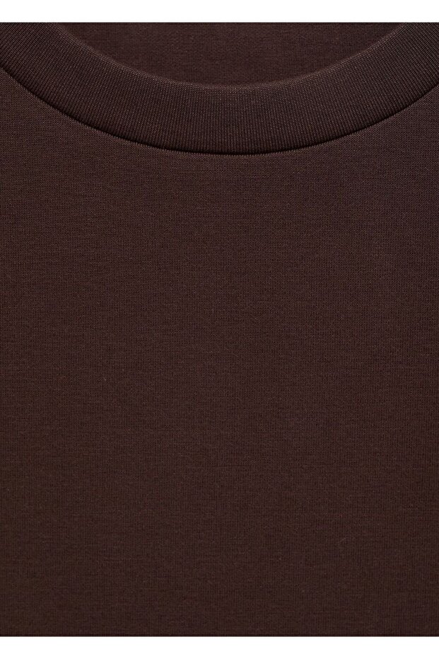 Oversize pamuklu tişört - 5