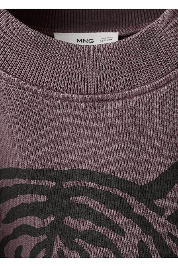Kaplan baskılı sweatshirt - 4