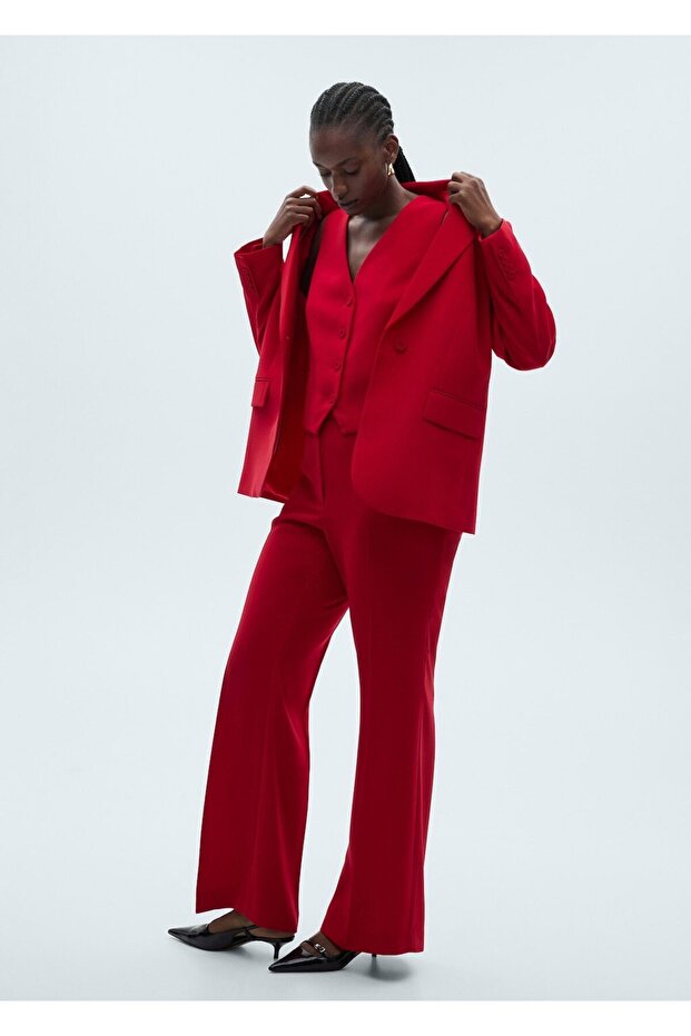 Düğmeli takım yelek - 8