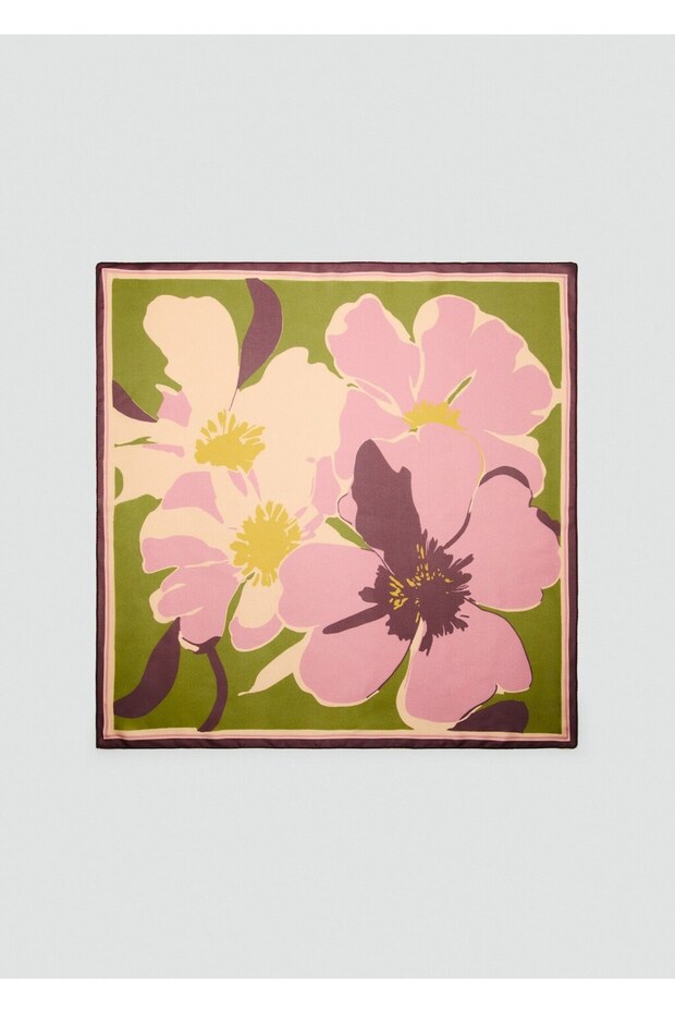 Çiçek desenli şal - 2