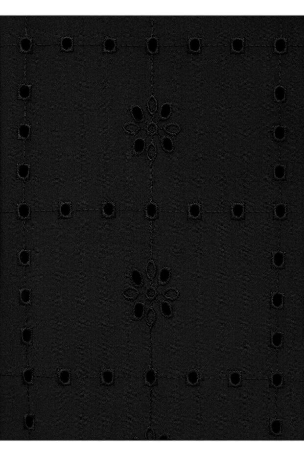 Delikli işlemeli gömlek - 5