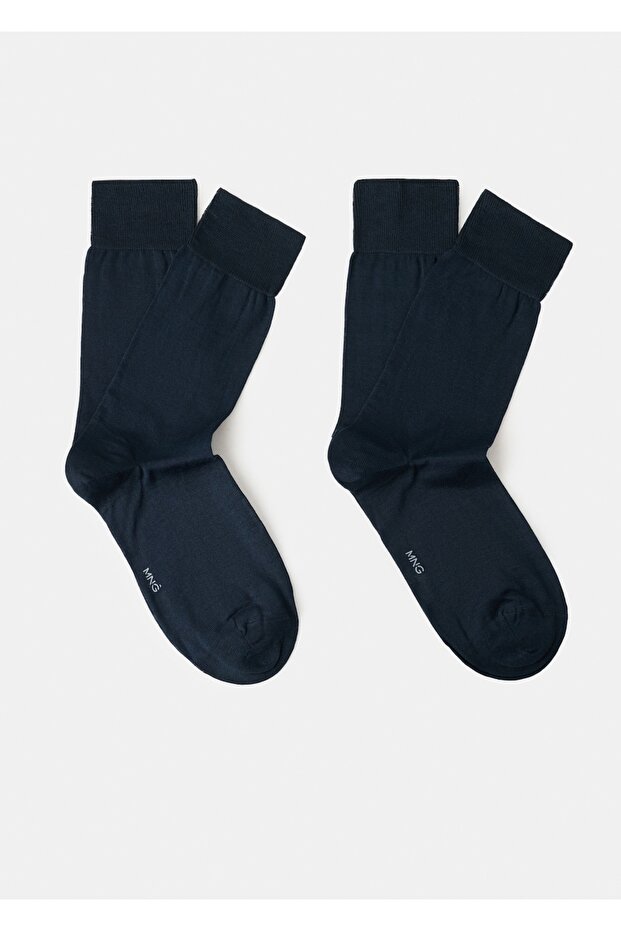 2'li uzun pamuklu çorap seti - 1