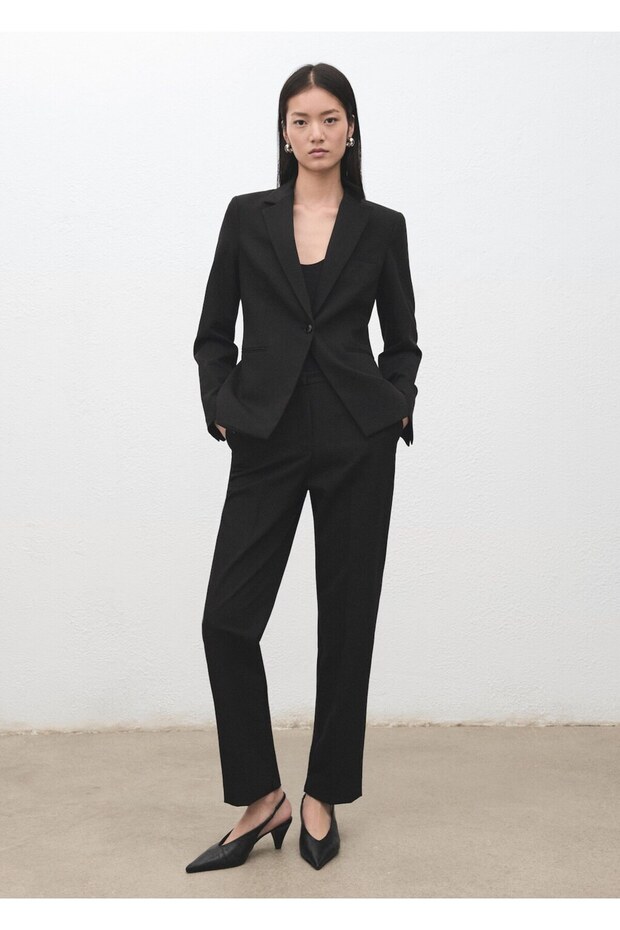 Dar kesim blazer ceket - 2