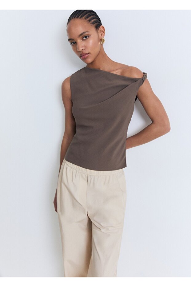 Baumwoll-Paperbag-Hose - 6