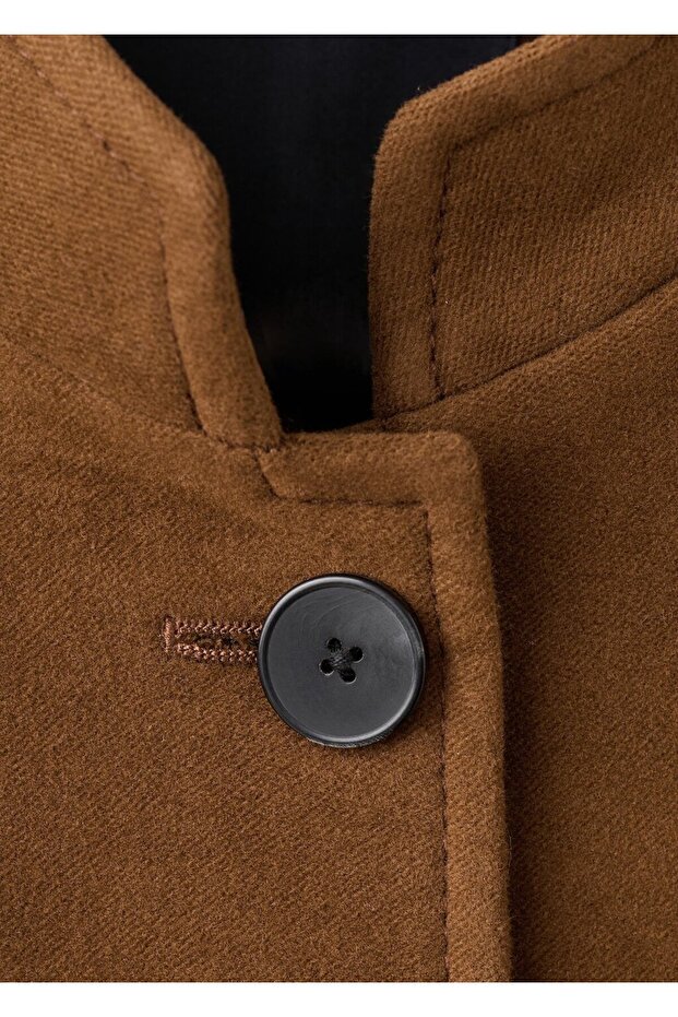 Şerit yakalı cepli ceket - 8