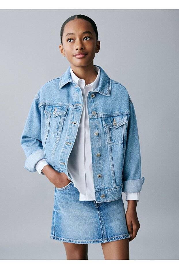 Klasik denim ceket - 1