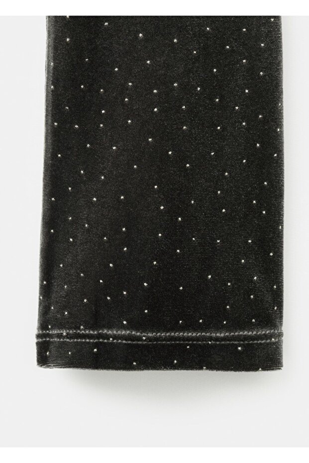 Parlak asimetrik kadife elbise - 5