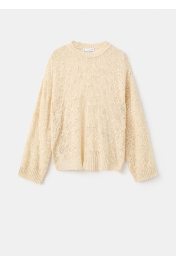 Ajur örgü kazak - 3