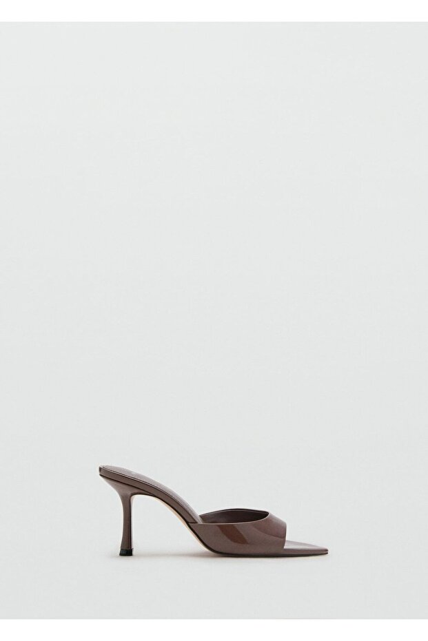 Rugan görünümlü topuklu sandalet - 2