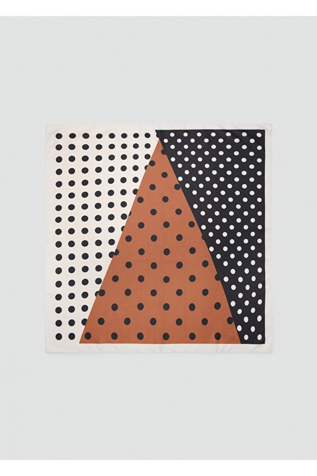 Saten puantiyeli fular - 2