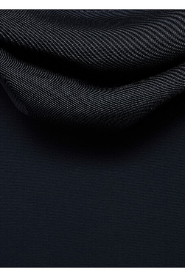 Drape yaka yırtmaçlı elbise - 5