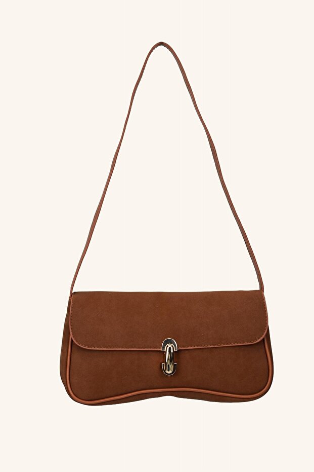 Mila Suede Mini Hand and Shoulder Bag - Tan