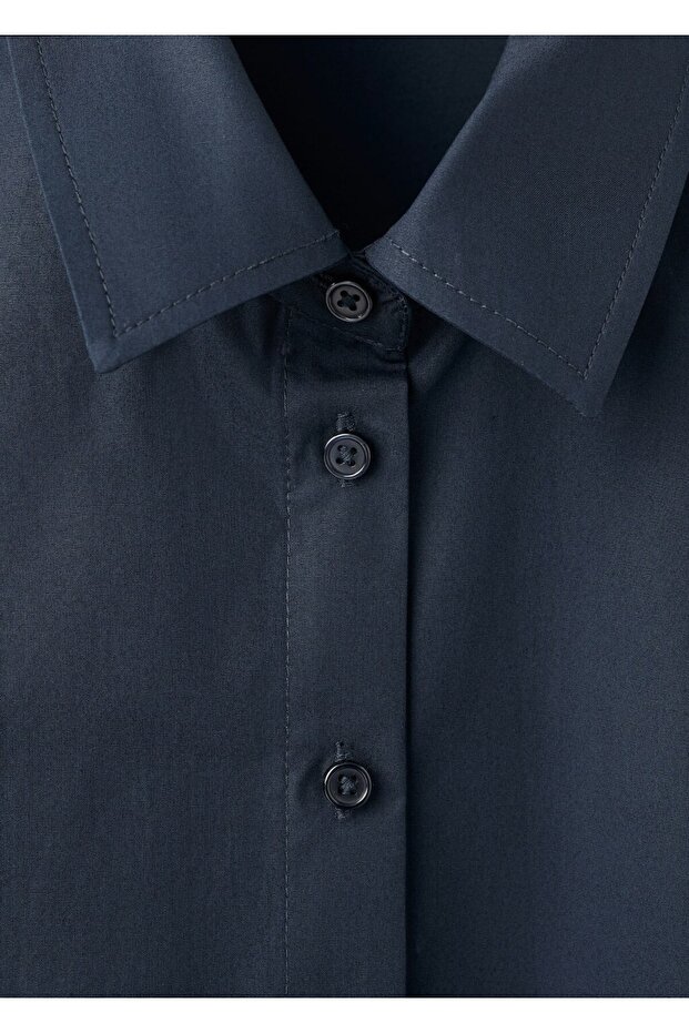 Kolsuz pamuklu gömlek - 8