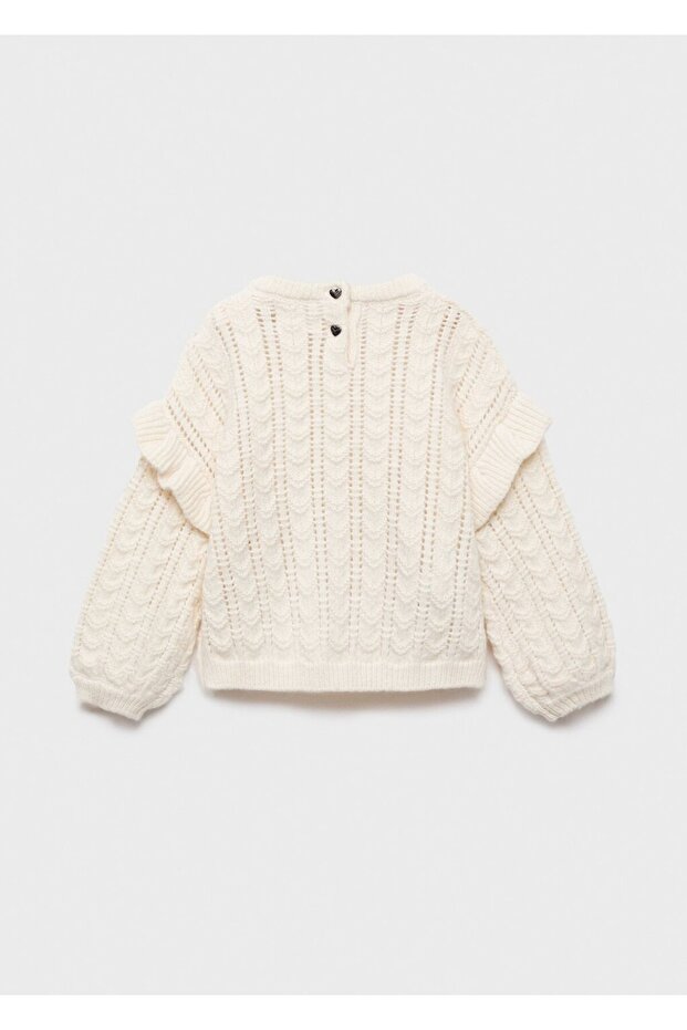 Volanlı triko kazak - 3