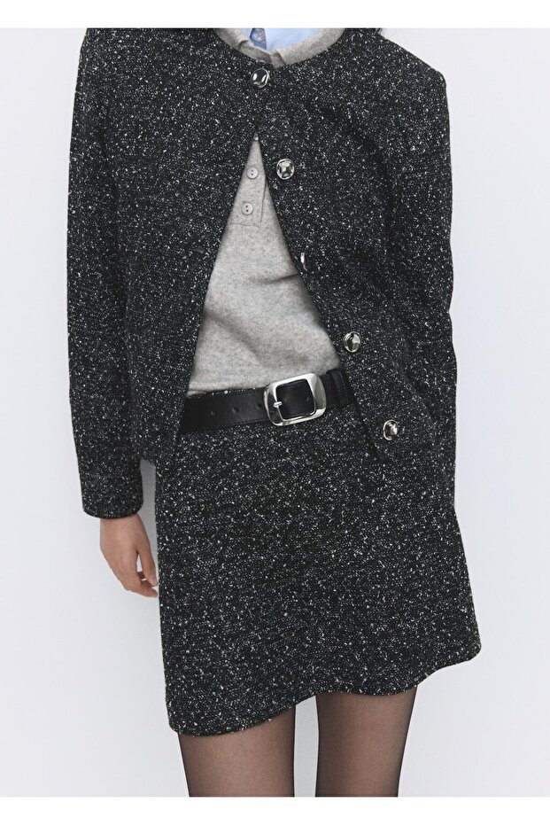 Kırçıllı triko etek - 7