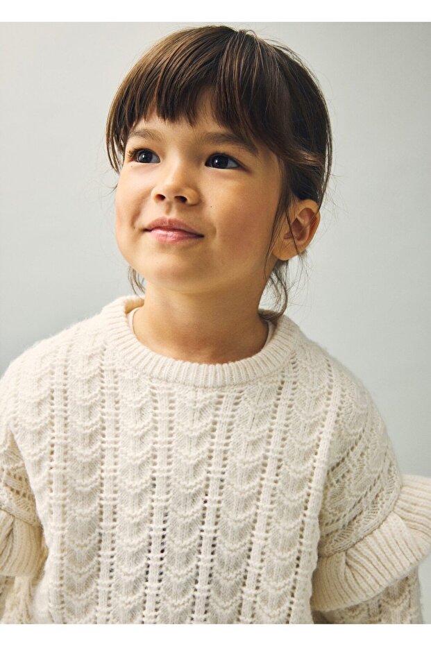 Volanlı triko kazak - 6