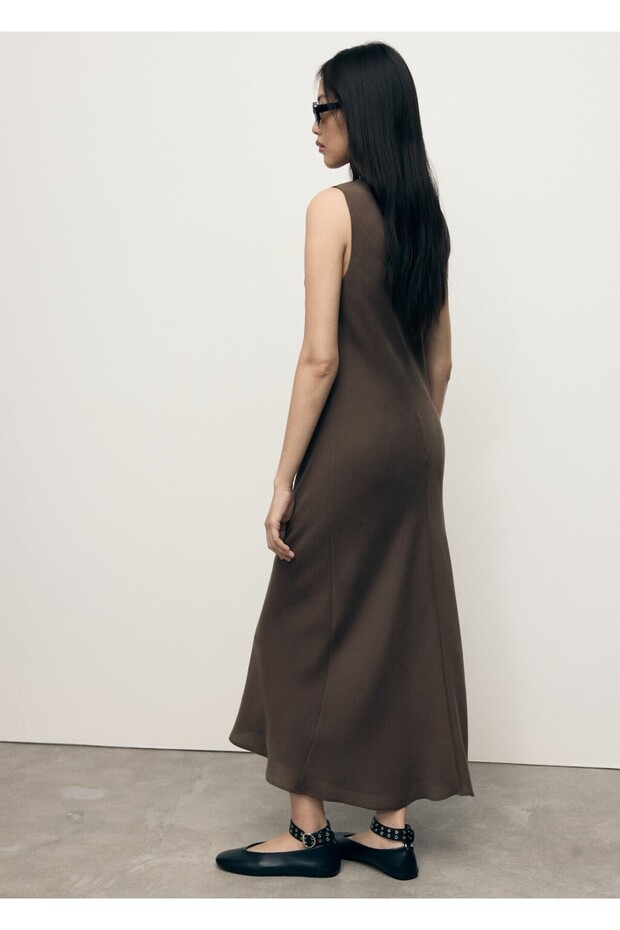 Uzun modal elbise - 4